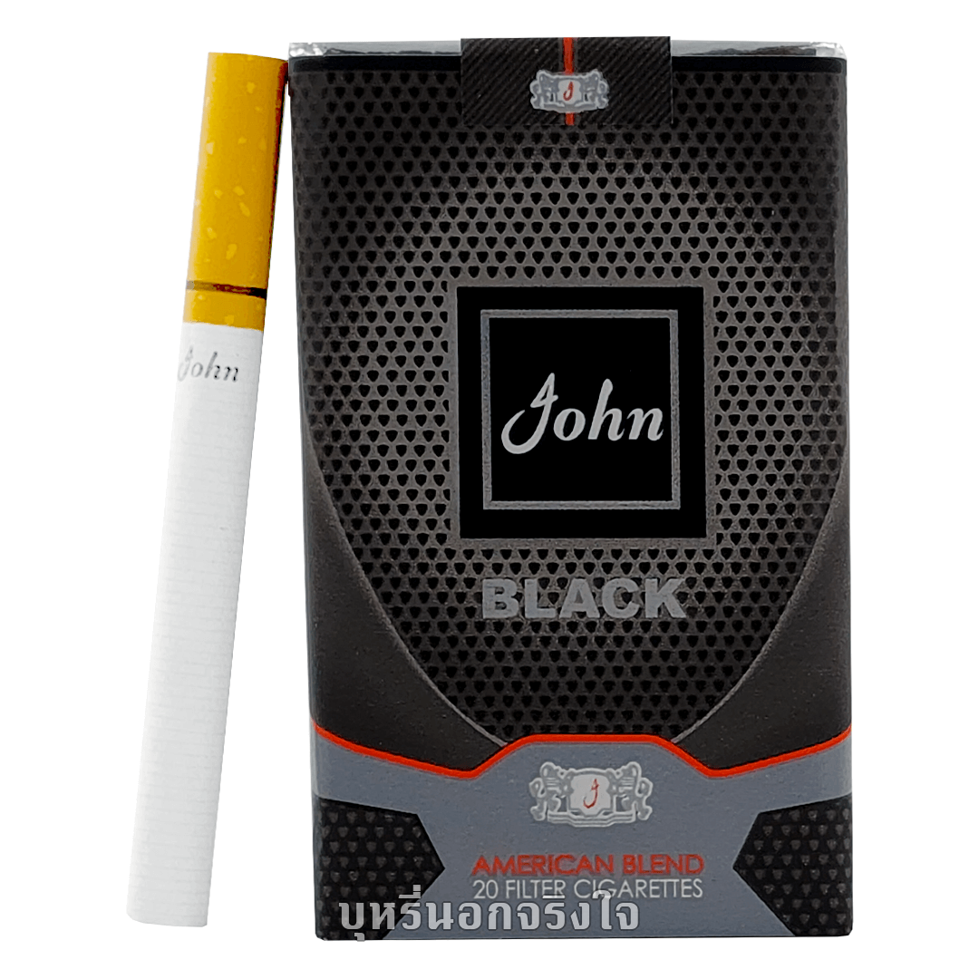 บุหรี่นอก จอห์น แบล็ค (ซองแข็ง)