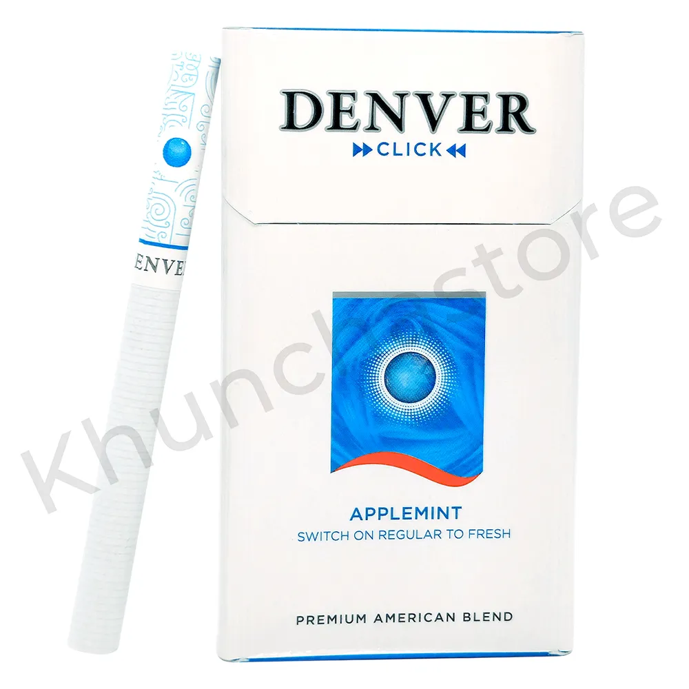 บุหรี่นอก เดนเวอร์ ฟ้า(เม็ดบีบ)